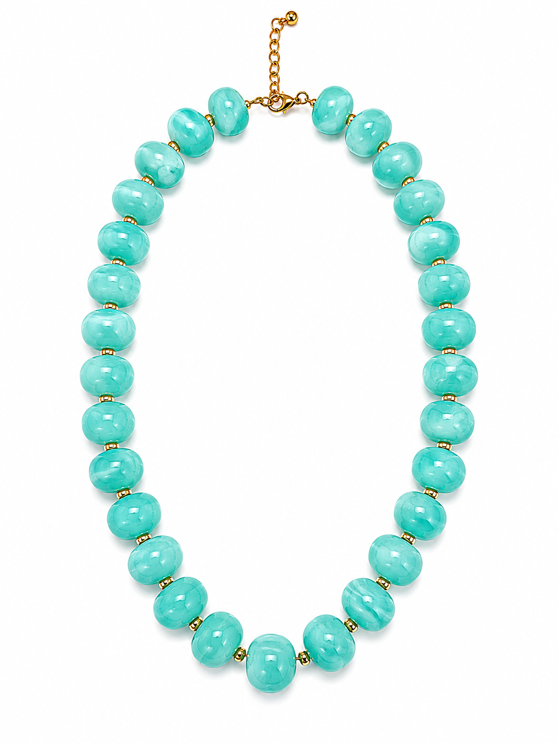 Luxe Marbled Beaded Candy Necklace