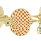 The Checkered Pumpkin Bangle Bracelet - Orange