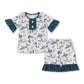 Flutter sleeves duck baby girls summer romper