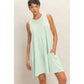 Sleeveless Crewneck Tiered Mini Dress