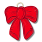 Red Bow Door Hanger
