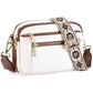 Color Blocked Multifunctional Zipper Crossbody Bag