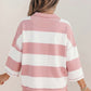 Ava Pink/White Stripe Set