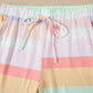 Rainbow Clashing Shirt and Short 2pcs Lounge Set