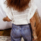 Knit Round Neck Dolman Sweater