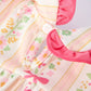 Floral Bow Ruffle Girl Bloomer Set