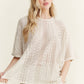 Mineral Washed Lace Top