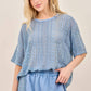 Mineral Washed Lace Top