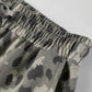 Brown Leopard Print Patchwork Pullover Drawstring Loose Pant Set