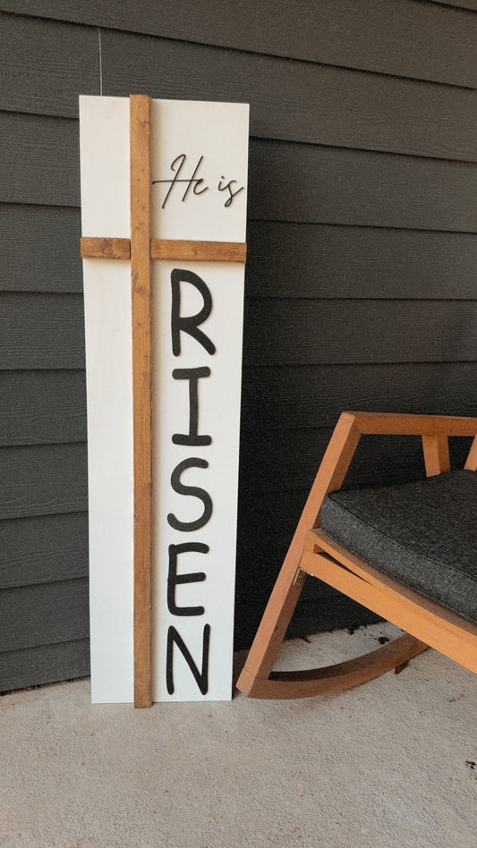 He Is Risen Porch Leaner