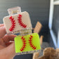 Baseball hair clip