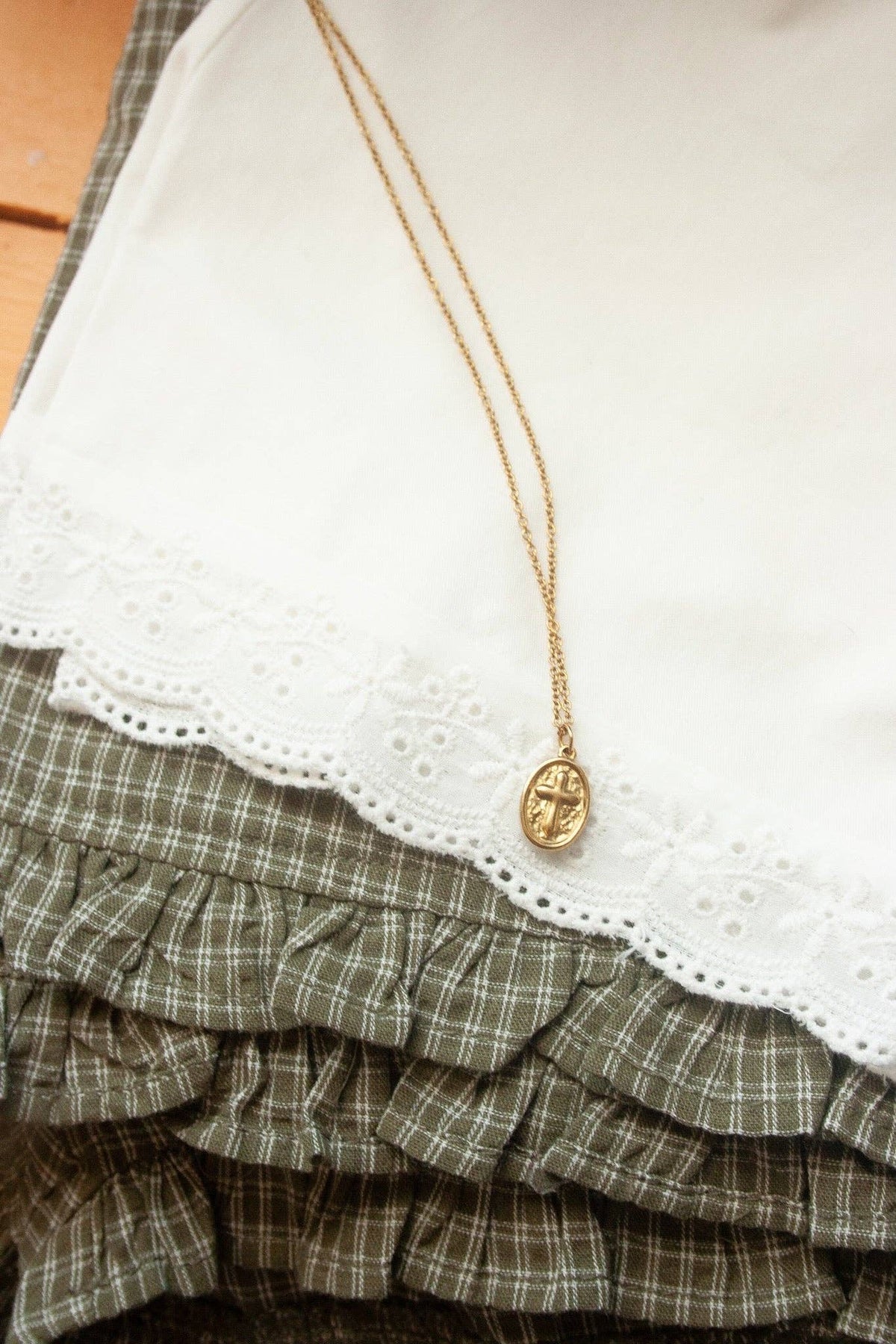 Faithful Cross Necklace Psalm 145:13