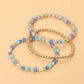 3PCS - Beaded Stretch Multi Layered Bracelets