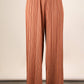 Leopard Print Wide Leg Pleated Pants