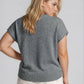 PLUS RAW EDGE SLEEVELESS LIGHTWEIGHT CARDIGAN