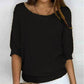 Lightweight Knit Sweater Dolman Sleeve Pullover Top
