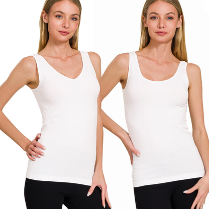 V-neck/U-neck Seamless Tank