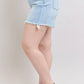 Long Cut Off 2 Button Dad Shorts - PLUS