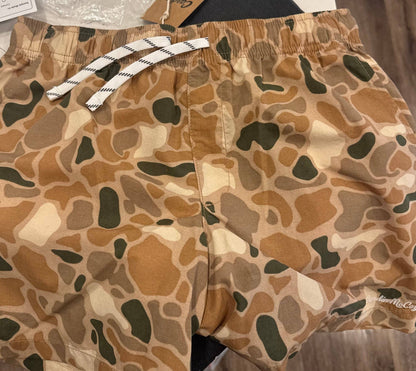 Kids' Brown Camo Performance Shorts