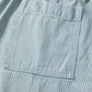 Stripe Mid Rise Drawstring Waist Jeans
