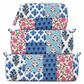 Pastel Blue Patchwork Quilted Bag Print