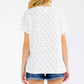 Polka Dot Banded Short Sleeve Top