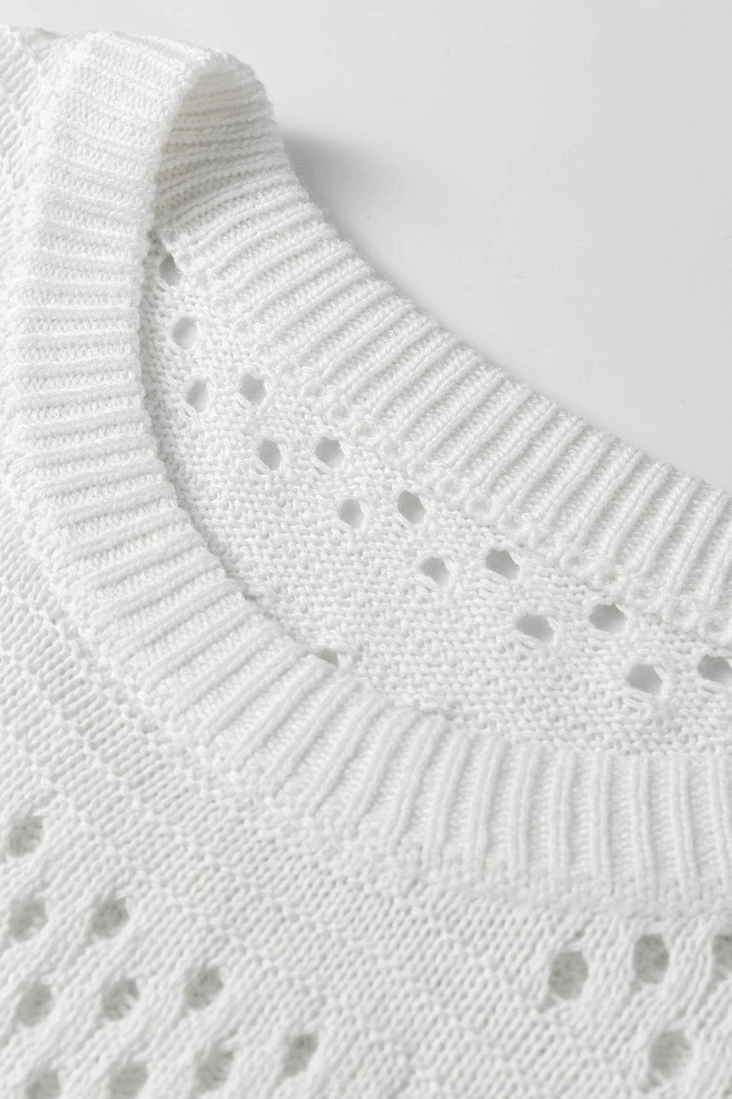 Knit Round Neck Dolman Sweater