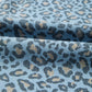 Leopard Print Exposed Seam Detail Wide Leg Drawstring Jeans