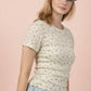Floral Print Fitted Casual Top