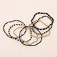 7PCS - Beaded Stretch Stackable Multi Layered Bracelets