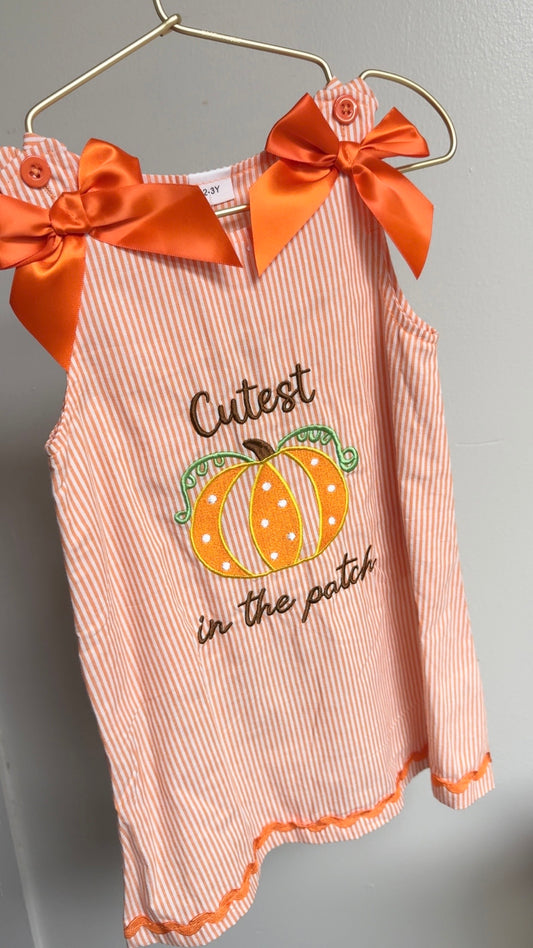 Cutest At The Patch Bow Dress