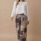 Patchwork Floral French Terry Pants
