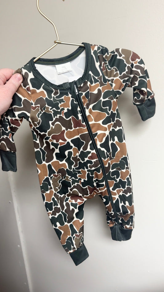 Dark Green Camo Loungewear