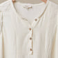 Striped Tiered Button Sleeveless Top