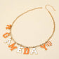 GAME DAY Letter Charm Station Necklace