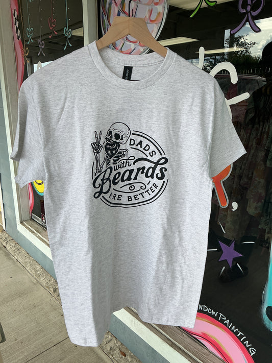 Grey Dad with Beards Graphic Tee