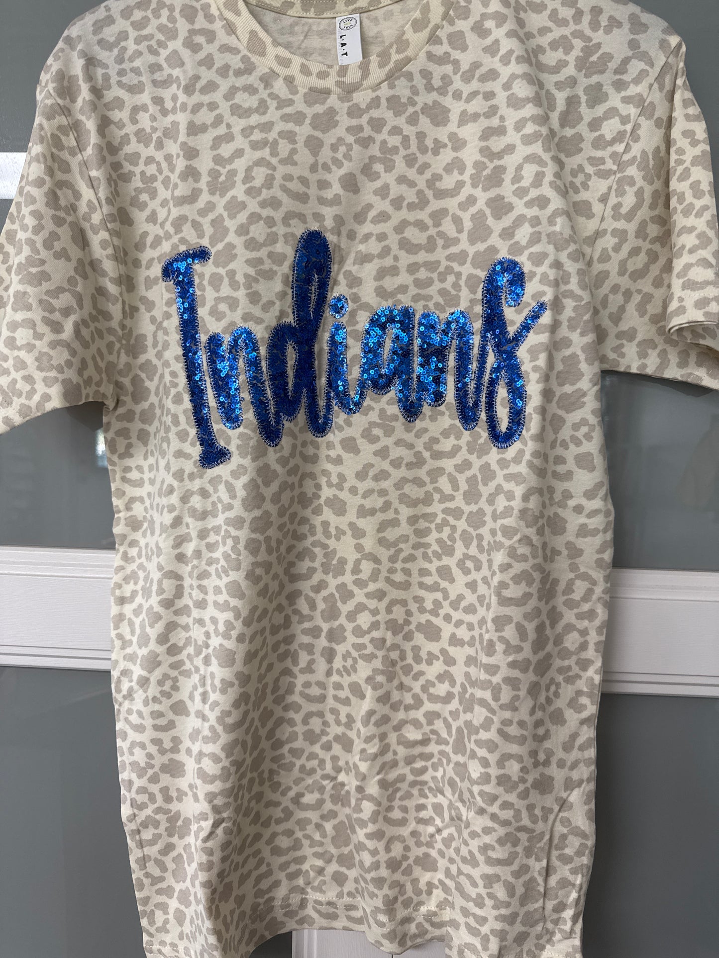 Keystone Heights Indians Sequin Short Sleeve Shirts