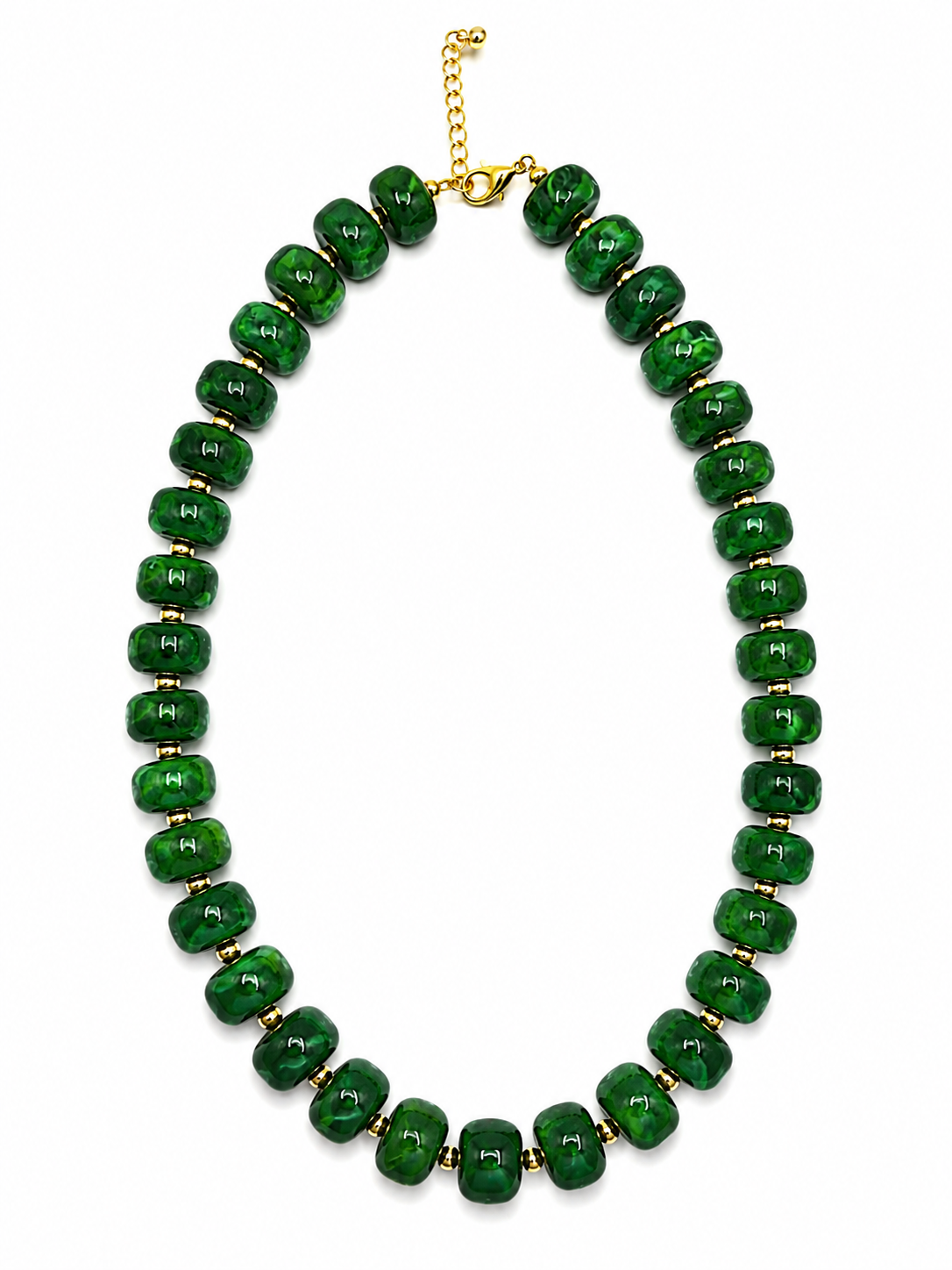 Luxe Marbled Beaded Candy Necklace