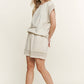 Mineral Washed Lace Trim Shorts