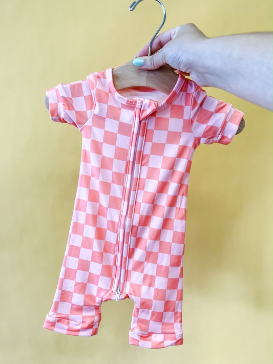 TTB Retro Checkered Romper