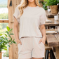 WAVE RIB TOP AND SHORTS SET