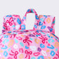 Cheetah Bow Printed Girls Backpack