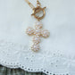 Chosen Pearl Cross Necklace 1 Peter 2:9