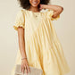 Womens Asymmetric Seam Detail Cinched Cuff Poplin Dress