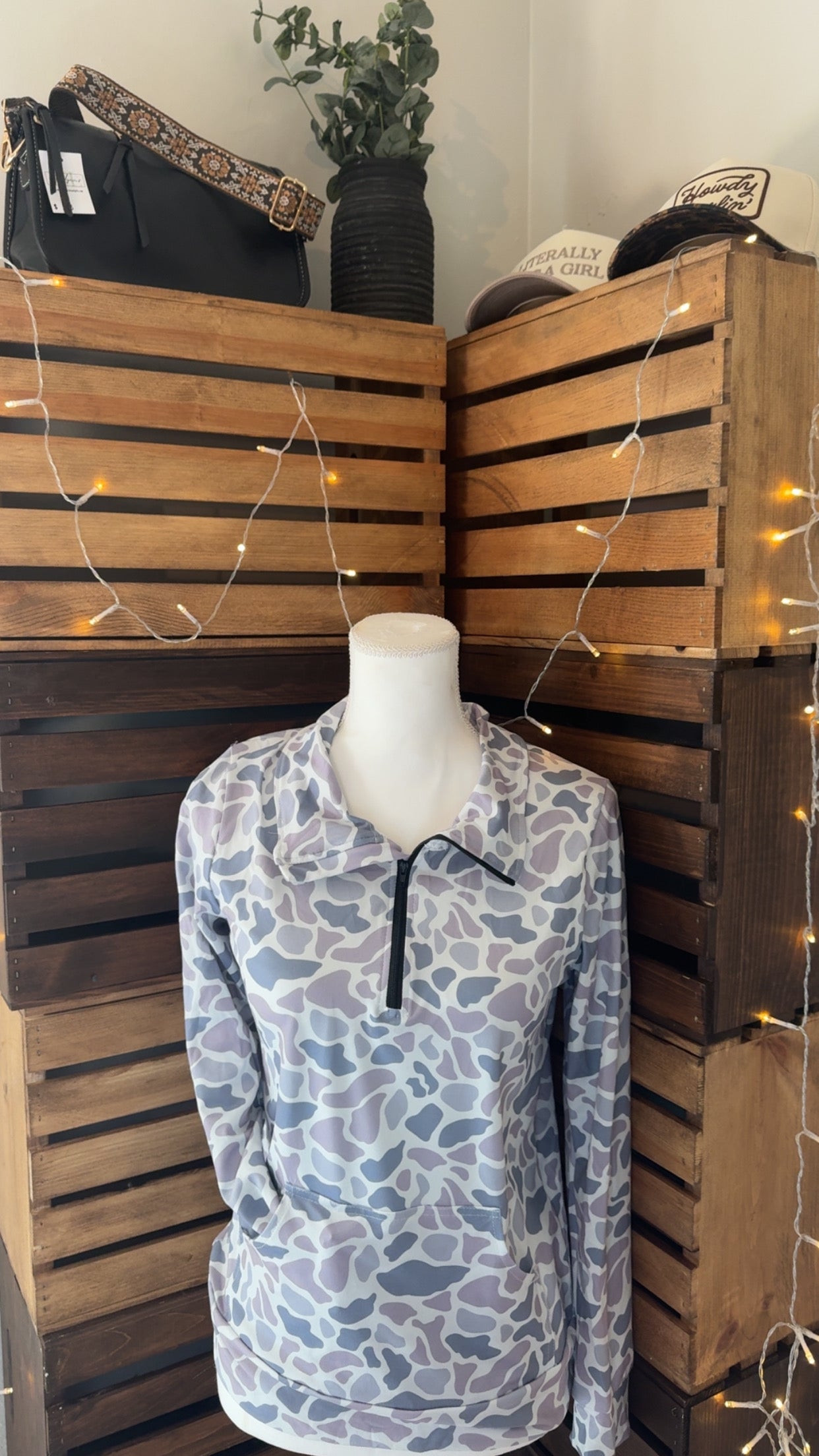 Grey Camouflage Pullover
