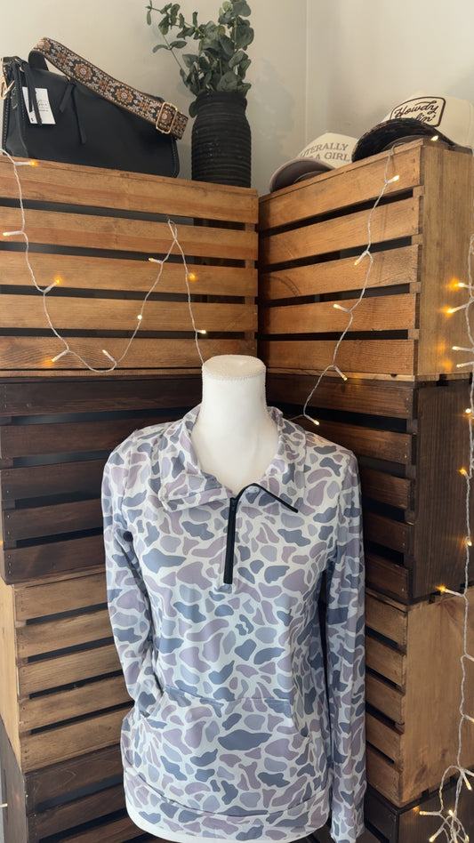 Grey Camouflage Pullover