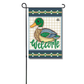 Mallard Duck Welcome Garden Glam | Double-Sided Garden Flag