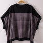 Dolman Sleeve Textured Knit Casual Top Plus Size