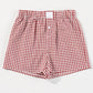 Blue Gingham Printed High Waist Shorts