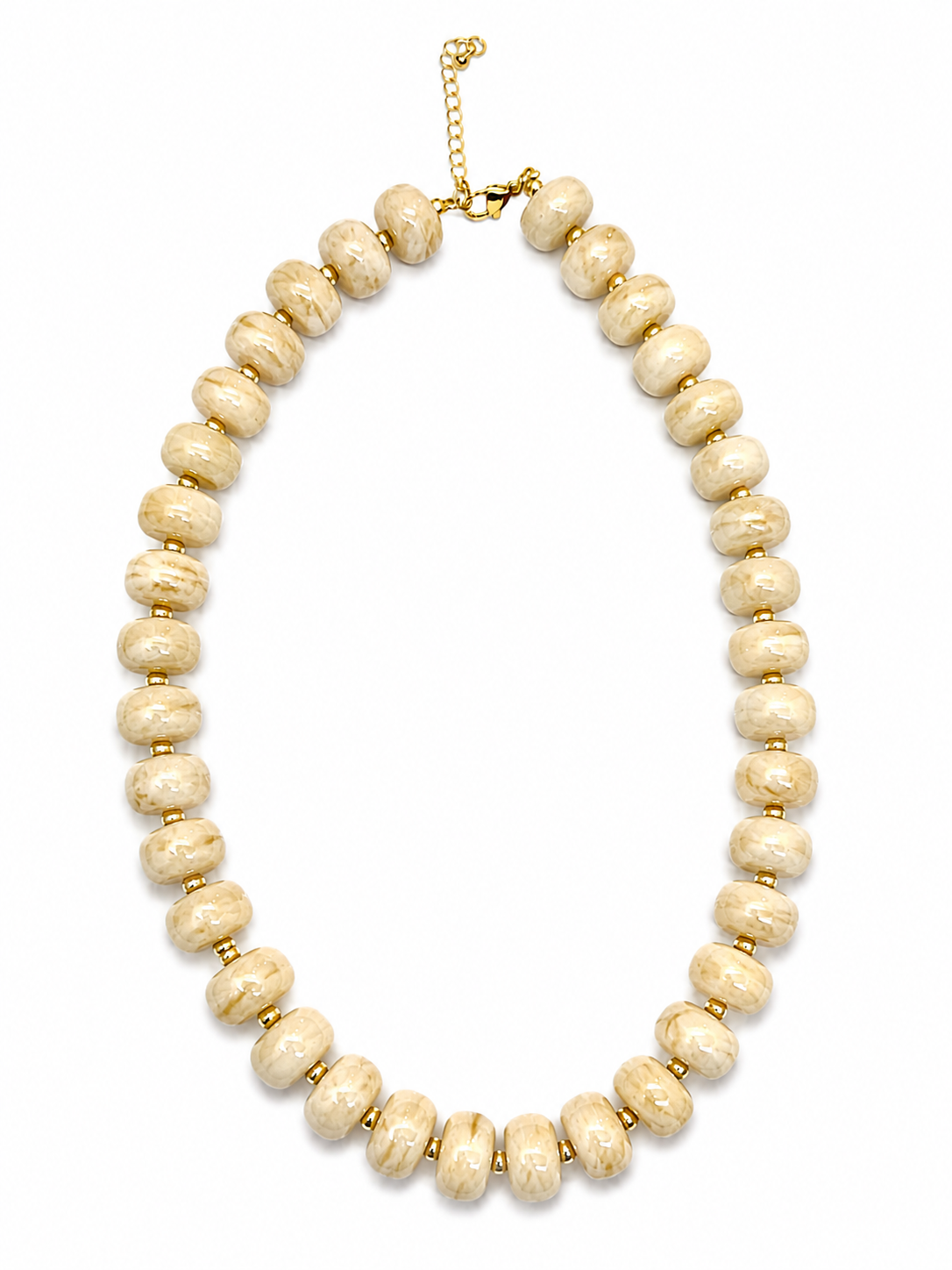 Luxe Marbled Beaded Candy Necklace
